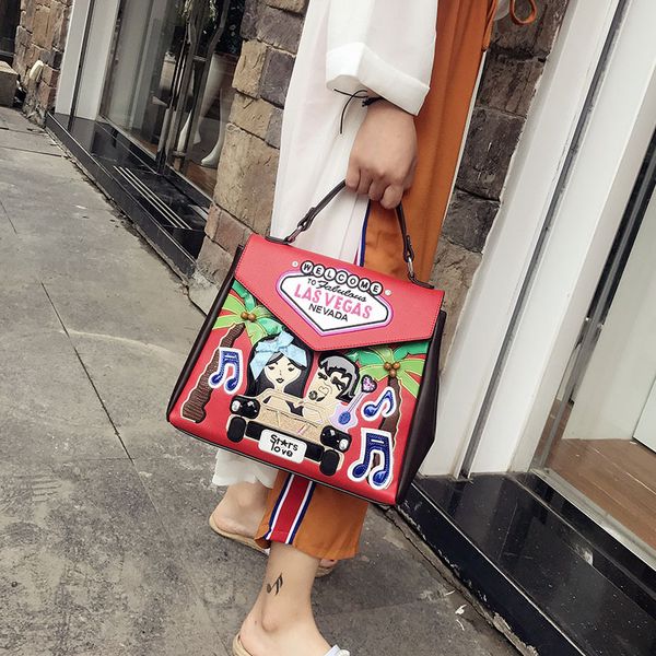 designers wholesale 2019 new womens bag fashion embroidered backpack cool creative contrasting color handbag womens high quality
designers wholesale 2019 new womens bag fashion embroidered backpack cool creative contrasting color handbag womens high quality