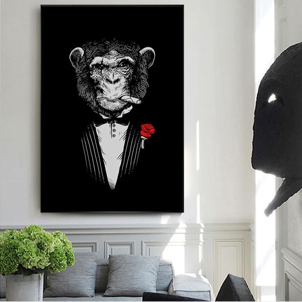 обезьяна с сигарой аннотации полотен стены искусство для гостиной home decor (без рамки
обезьяна с сигарой аннотации полотен стены искусство для гостиной home decor (без рамки