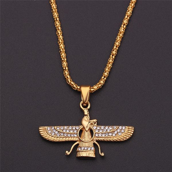 gold color zoroastrian farvahar wing necklace pendant alloy zoroastrianism persian achaemenian men jewelry necklaces, Silver
gold color zoroastrian farvahar wing necklace pendant alloy zoroastrianism persian achaemenian men jewelry necklaces, Silver