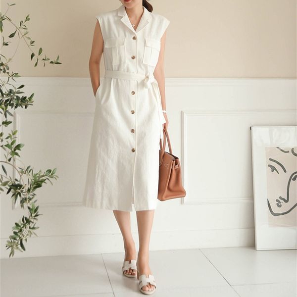 japanese and korean new suit single-breasted loose belt coat white linen gary coat vestvest vest women, Black;white
japanese and korean new suit single-breasted loose belt coat white linen gary coat vestvest vest women, Black;white