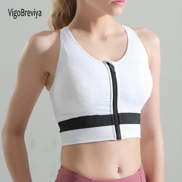 gym clothing vigobreviya high impact zipper sports bra women push up padded yoga strapped fitness brassiere workout running sportwear, White;black
gym clothing vigobreviya high impact zipper sports bra women push up padded yoga strapped fitness brassiere workout running sportwear, White;black
