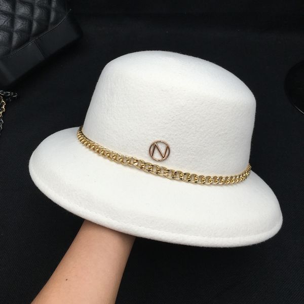 new winter wool white noble hepburn wind hat fisherman hat basin chain han edition french fashion tide bucket hats, Blue;gray
new winter wool white noble hepburn wind hat fisherman hat basin chain han edition french fashion tide bucket hats, Blue;gray
