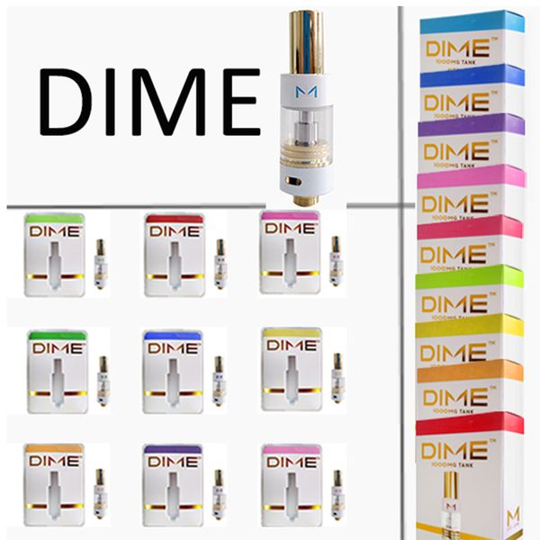 New DIME Vape Cartridges Packaging 0.8ml 1ml Ceramic Coil Tank Thick Oil Vaporizer Empty Vape Carts 510 Thread Atomizers
New DIME Vape Cartridges Packaging 0.8ml 1ml Ceramic Coil Tank Thick Oil Vaporizer Empty Vape Carts 510 Thread Atomizers