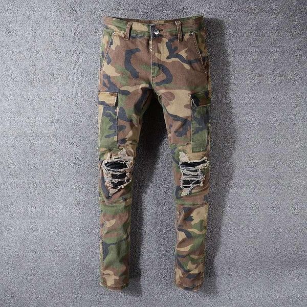 fashion brand mens designer jeans mens casual slim skinny jeans men women camouflage hip hop motorcycle biker ripped jeans denim pants, Blue
fashion brand mens designer jeans mens casual slim skinny jeans men women camouflage hip hop motorcycle biker ripped jeans denim pants, Blue