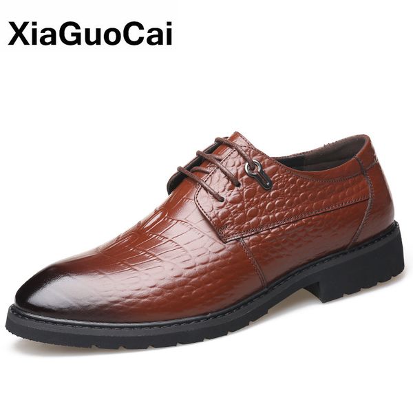 genuine leather men dress shoes fashion office oxford shoes crocodile skin pointed toe lace up british luxury business footwear, Black
genuine leather men dress shoes fashion office oxford shoes crocodile skin pointed toe lace up british luxury business footwear, Black