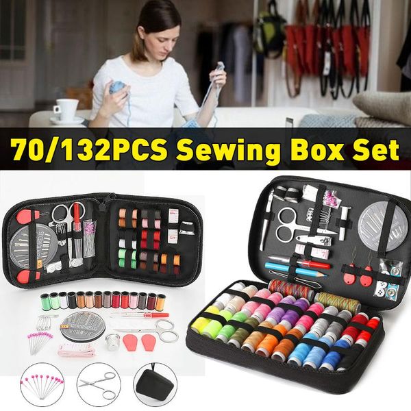 sewing notions & tools 70/132pcs kits diy multi-function box set for hand quilting stitching embroidery thread accessories, Black
sewing notions & tools 70/132pcs kits diy multi-function box set for hand quilting stitching embroidery thread accessories, Black