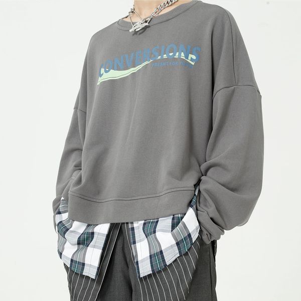 new male women streetwear hip hop long sleeve couple hoodie sweatshirt men shirt hem splice loose sweatshirt outerwear, Black
new male women streetwear hip hop long sleeve couple hoodie sweatshirt men shirt hem splice loose sweatshirt outerwear, Black