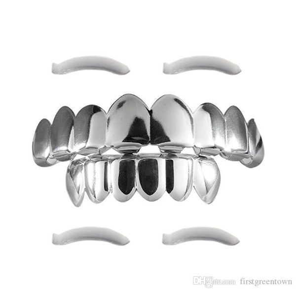hip hop teeth grillz 8 gold-plated braces gold tooth sleeve halloween props geometry teeth jewelry wholesale, Black
hip hop teeth grillz 8 gold-plated braces gold tooth sleeve halloween props geometry teeth jewelry wholesale, Black