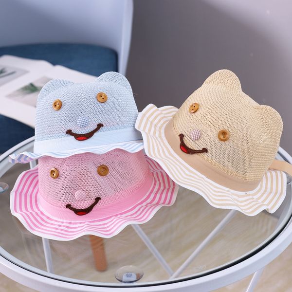 smiling baby basin children's baby sunscreen straw straw hat cartoon children's sun hat mz9029, Blue;gray
smiling baby basin children's baby sunscreen straw straw hat cartoon children's sun hat mz9029, Blue;gray