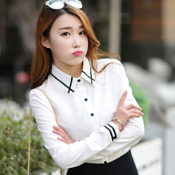 jfuncy plus size women and blouses 2020 elegant long sleeve shirts office lady work wear young student girls clothes, White
jfuncy plus size women and blouses 2020 elegant long sleeve shirts office lady work wear young student girls clothes, White