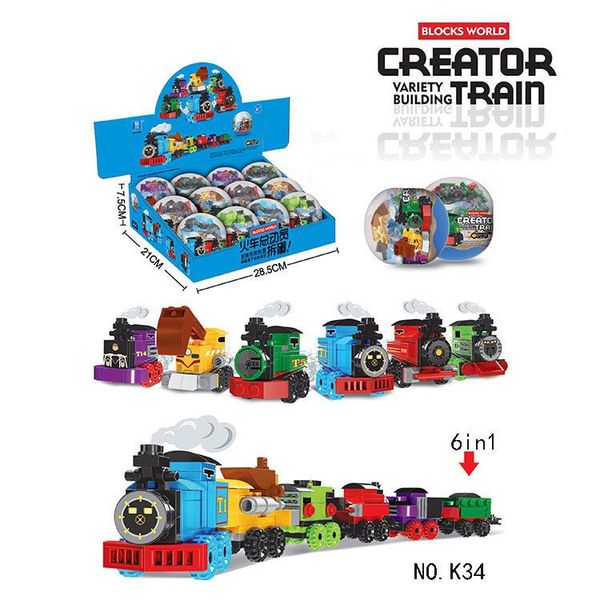 6 train building blocks world plastic train toys twisted egg children's toys education information safety environmental protection p192
6 train building blocks world plastic train toys twisted egg children's toys education information safety environmental protection p192