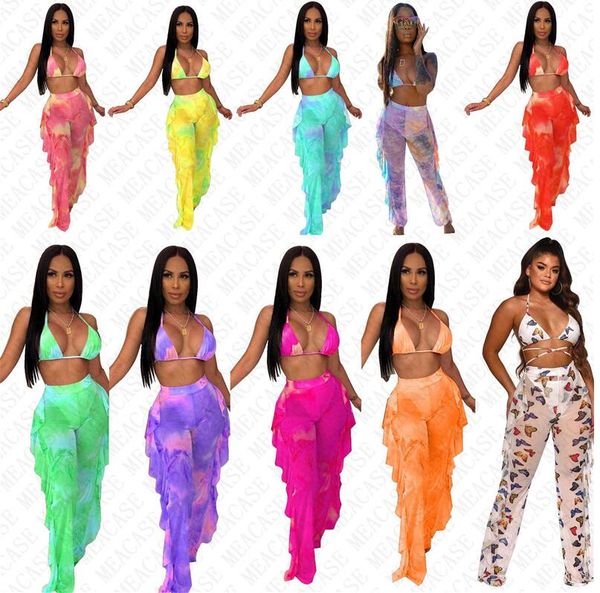 tie dye women designer mesh swimsuit digital print swimwear push up bra halter + pants 2 piece bikini set tracksuit tankinis d7614, White
tie dye women designer mesh swimsuit digital print swimwear push up bra halter + pants 2 piece bikini set tracksuit tankinis d7614, White