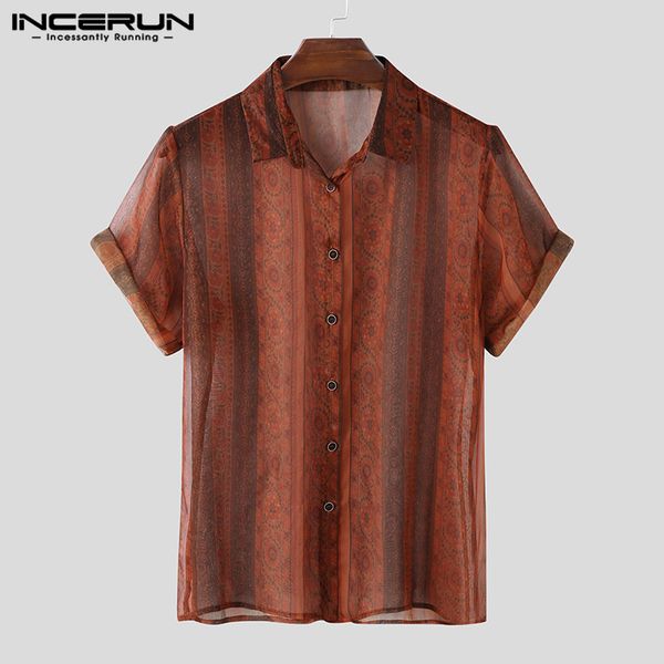 men's casual shirts men printing shirt transparent short sleeve 2021 hawaiian streetwear breathable fashion party camisas incerun, White;black
men's casual shirts men printing shirt transparent short sleeve 2021 hawaiian streetwear breathable fashion party camisas incerun, White;black
