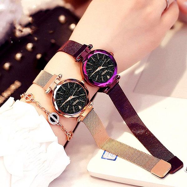 women watches fashion luxury magnetic buckle stainless steel strap refractive surface quartz watches for gift clock, Slivery;brown
women watches fashion luxury magnetic buckle stainless steel strap refractive surface quartz watches for gift clock, Slivery;brown