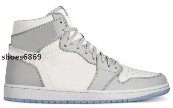 2020 new qiusnaeker white and grey basketball shoes men women 1s white gray sports sneakers with box, Black
2020 new qiusnaeker white and grey basketball shoes men women 1s white gray sports sneakers with box, Black