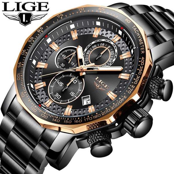 lige2020 new fashion men watch all steel quartz clock waterproof automatic date men for watch relogio masculino, Slivery;brown
lige2020 new fashion men watch all steel quartz clock waterproof automatic date men for watch relogio masculino, Slivery;brown