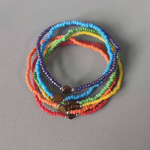 handmade beaded bracelets combination heart-shaped stars embellished colorful rice beads elastic arm accessories man women gifts, Black
handmade beaded bracelets combination heart-shaped stars embellished colorful rice beads elastic arm accessories man women gifts, Black