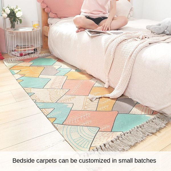 bh01d ins japanese pure cotton hand wovencarpet environmental protection household bedroom room long strip tassel anti-slip non-slip mat non
bh01d ins japanese pure cotton hand wovencarpet environmental protection household bedroom room long strip tassel anti-slip non-slip mat non