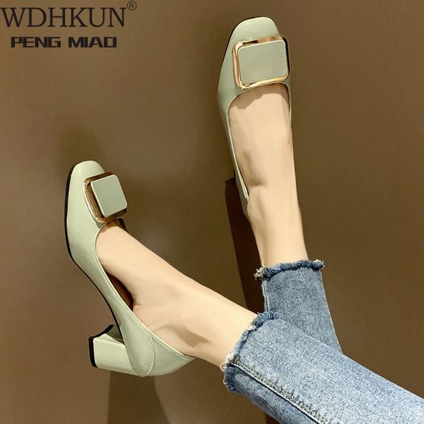 wdhkun 2020 new fashion leather pumps med chunky heel square toe autumn women office daily heels pumps shoes, Black
wdhkun 2020 new fashion leather pumps med chunky heel square toe autumn women office daily heels pumps shoes, Black