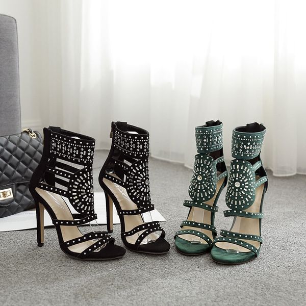 new roman shoes crystal high-heeled new fine high-heeled open-toe sandals women summer 2020 large size women's shoes, Black;red
new roman shoes crystal high-heeled new fine high-heeled open-toe sandals women summer 2020 large size women's shoes, Black;red