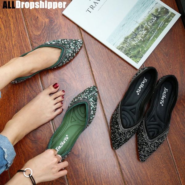 women's sandals fashion casual shoes spring and summer flat shoes large size casual pointed rhinestone bling women's, Black
women's sandals fashion casual shoes spring and summer flat shoes large size casual pointed rhinestone bling women's, Black