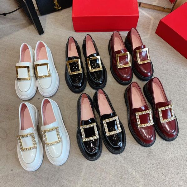 junxxin fashion wild women's leather loafers blingbling sweet girl leather women's loafers square buckle 35-40, Black
junxxin fashion wild women's leather loafers blingbling sweet girl leather women's loafers square buckle 35-40, Black