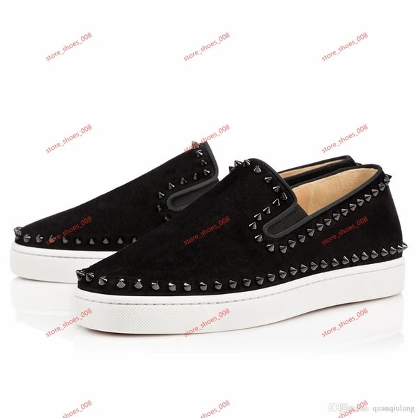 2020 sneakers casual shoes men black lows spikes pik boat loafers suede leather brand party dress slippers, Black;red
2020 sneakers casual shoes men black lows spikes pik boat loafers suede leather brand party dress slippers, Black;red