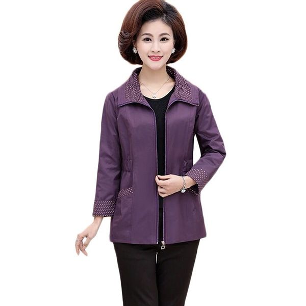 women's jackets autumn short jacket middle-aged women plus size slim windbreaker female long sleeve solid color casual coat outwear 4xl, Black;brown
women's jackets autumn short jacket middle-aged women plus size slim windbreaker female long sleeve solid color casual coat outwear 4xl, Black;brown