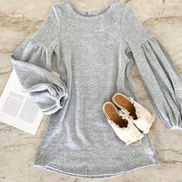 2020 new loose casual women dress autumn winter knitted sweaters long sleeve dresses plus size, Black;gray
2020 new loose casual women dress autumn winter knitted sweaters long sleeve dresses plus size, Black;gray