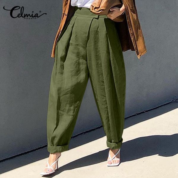women's pants & capris plus size 5xl celmia vintage women harem high elastic waist wide leg trousers casual loose pockets solid pleated, Black;white
women's pants & capris plus size 5xl celmia vintage women harem high elastic waist wide leg trousers casual loose pockets solid pleated, Black;white