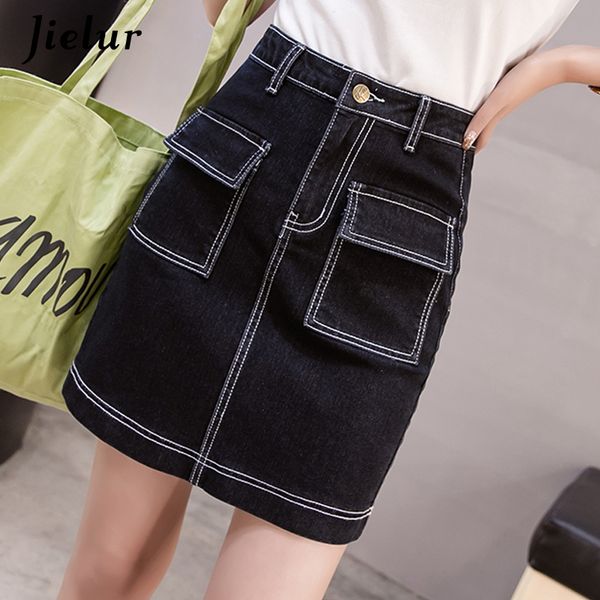 summer slim women mini skirt package hip plus size high waist young denim skirts female brief fresh korean saia jeans, Black
summer slim women mini skirt package hip plus size high waist young denim skirts female brief fresh korean saia jeans, Black