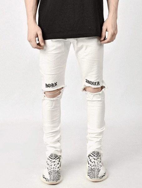 mens designer jeans fashion holes letter pattern jeans casual slim fit white pencil pants mens clothes, Blue
mens designer jeans fashion holes letter pattern jeans casual slim fit white pencil pants mens clothes, Blue