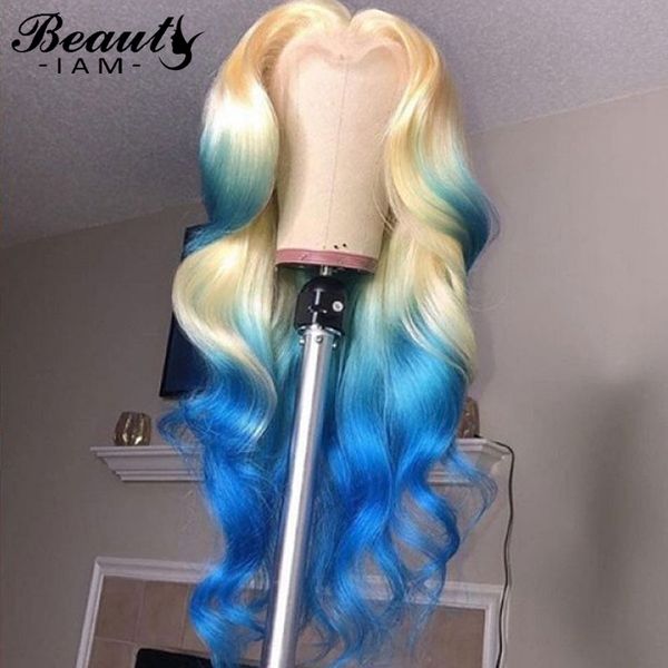 blonde 613 lace front wig pre plucked blue wig wet and wavy loose wave ombre colored lace front human hair wigs for women, Black
blonde 613 lace front wig pre plucked blue wig wet and wavy loose wave ombre colored lace front human hair wigs for women, Black