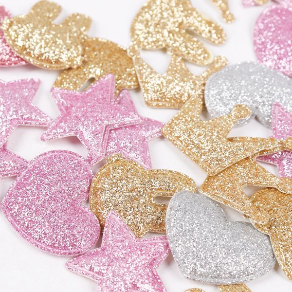100pcs glitter patches cute crown rabbit heart pattern apparel sewing craft supplies for clothing garment decorative material
100pcs glitter patches cute crown rabbit heart pattern apparel sewing craft supplies for clothing garment decorative material
