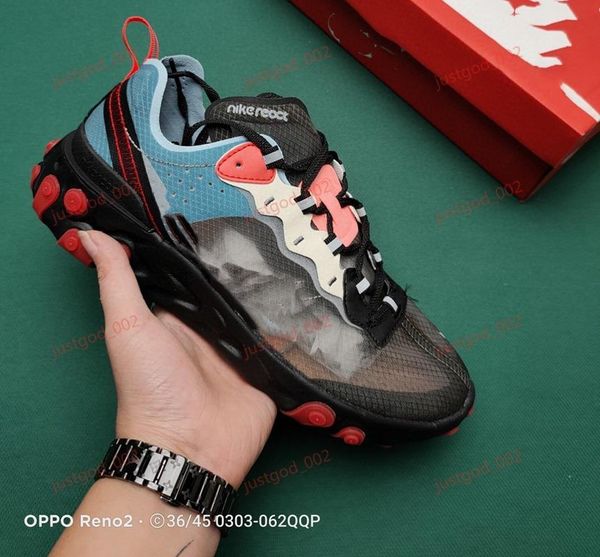 xshfbcl 2019 react elemen 55 87 running shoes for men women white black sail royal tint blue desert sand designer breathable running sneaker, Black;red
xshfbcl 2019 react elemen 55 87 running shoes for men women white black sail royal tint blue desert sand designer breathable running sneaker, Black;red
