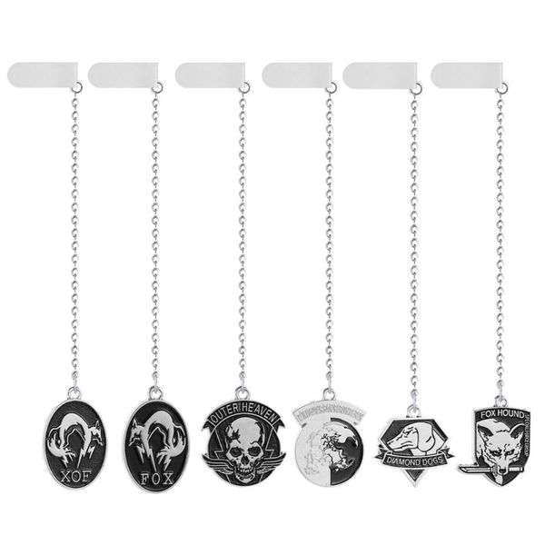 game metal gear solid 5 bookmarks for books metal hound outer heaven skull pendant keychain men game jewelry llaveros, Silver
game metal gear solid 5 bookmarks for books metal hound outer heaven skull pendant keychain men game jewelry llaveros, Silver