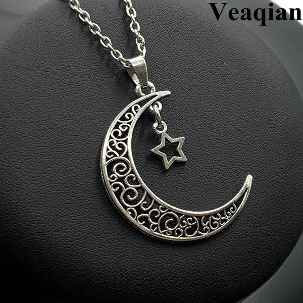 1pc moon five-pointed star pendant necklace diy necklace men and women commemorative gift necklace jewelry necklaces pendants, Silver
1pc moon five-pointed star pendant necklace diy necklace men and women commemorative gift necklace jewelry necklaces pendants, Silver