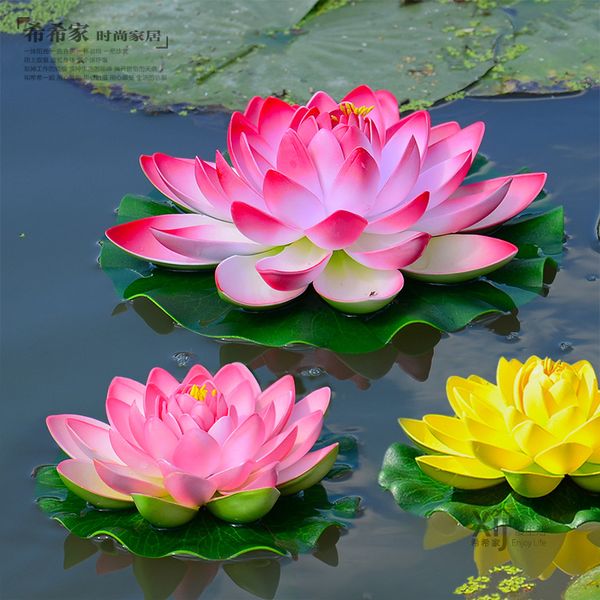 1pcs 28cm floating lotus artificial flower wedding home party decorations diy water lily mariage fake flowers plants
1pcs 28cm floating lotus artificial flower wedding home party decorations diy water lily mariage fake flowers plants