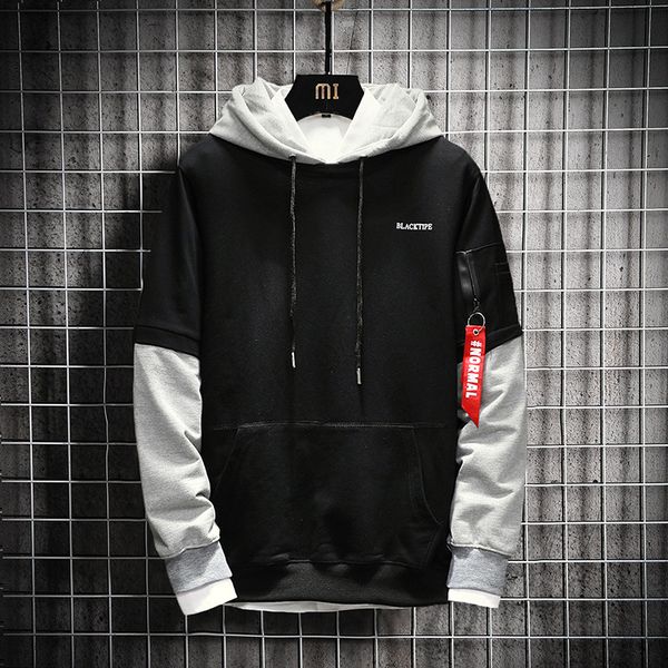 new spring autumn sleeve hoodies hip pullover men long hoodies hop quality contrast patchwork sweatshirts high men hoody for hcscr, Black
new spring autumn sleeve hoodies hip pullover men long hoodies hop quality contrast patchwork sweatshirts high men hoody for hcscr, Black