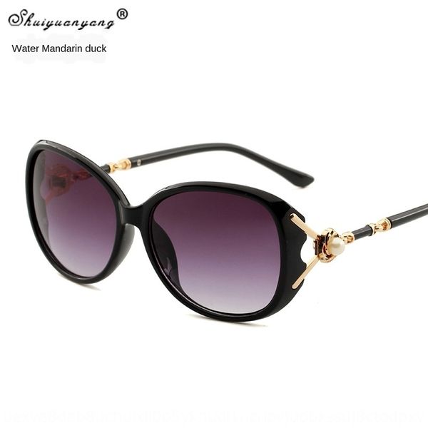 2019 pearl sun leg sun new women's glasses fashionable women's sunglasses 6033, White;black
2019 pearl sun leg sun new women's glasses fashionable women's sunglasses 6033, White;black