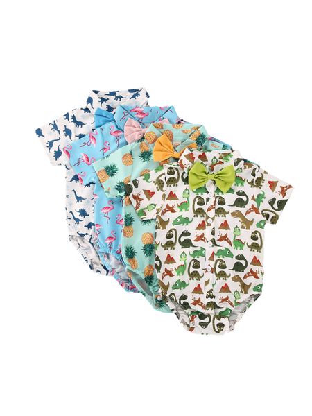 2020 baby summer clothes infant newborn baby boy bowknot tie bodysuit shortsleeve flamingo dinosaur pineapple gentleman jumpsuit, Blue
2020 baby summer clothes infant newborn baby boy bowknot tie bodysuit shortsleeve flamingo dinosaur pineapple gentleman jumpsuit, Blue