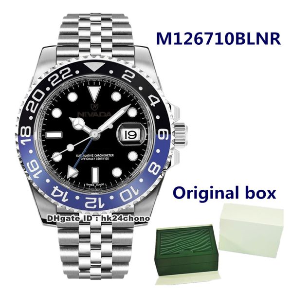 4 style gmt batman m126710blnr automatic mens watch ceramic bezel sapphire black dial stainless steel bracelet gents sports watches, Slivery;brown
4 style gmt batman m126710blnr automatic mens watch ceramic bezel sapphire black dial stainless steel bracelet gents sports watches, Slivery;brown
