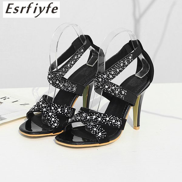 esrfiyfe 2020 new large size 31-48 high quqlity women sandals open toe stiletto high heels summer ladies party sandals shoes, Black
esrfiyfe 2020 new large size 31-48 high quqlity women sandals open toe stiletto high heels summer ladies party sandals shoes, Black