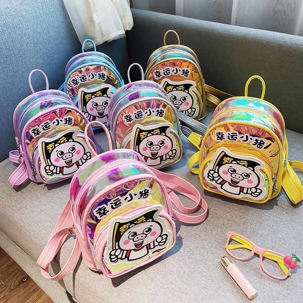 2020 new cartoon cute bag backpack lucky little pig laser children's backpack fashion boys' kindergarten schoolbag
2020 new cartoon cute bag backpack lucky little pig laser children's backpack fashion boys' kindergarten schoolbag