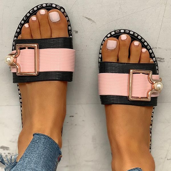 2020 new women fashion beach slippers slides summer shoes flat crystal flat sandals outdoor female casual shoes zapatos mujer, Black
2020 new women fashion beach slippers slides summer shoes flat crystal flat sandals outdoor female casual shoes zapatos mujer, Black