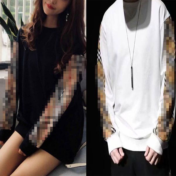 men's and women's hooded loose-fitting checked sweatshirt hooded lovers casual all-sleeve pullovers monogrammed cotton hoodie 2072, Black
men's and women's hooded loose-fitting checked sweatshirt hooded lovers casual all-sleeve pullovers monogrammed cotton hoodie 2072, Black