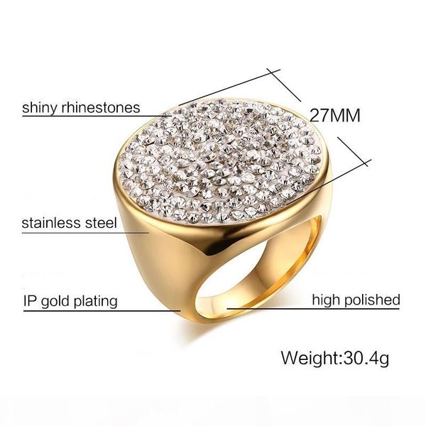 gold color fashion simple lady's rings stainless steel gemstone crystal ring jewelry gift for women girls j186, Silver
gold color fashion simple lady's rings stainless steel gemstone crystal ring jewelry gift for women girls j186, Silver