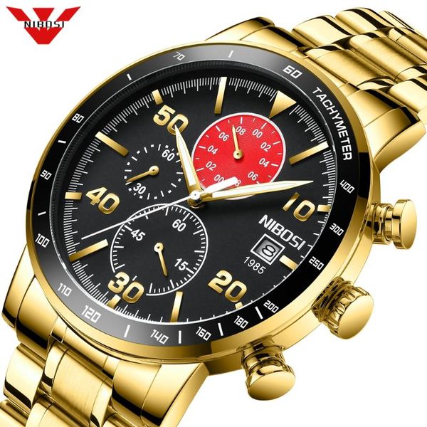 nibosi luxury gold men watch sports chronograph waterproof analog mens watches quartz watch men full steel wrist watches clock, Slivery;brown
nibosi luxury gold men watch sports chronograph waterproof analog mens watches quartz watch men full steel wrist watches clock, Slivery;brown