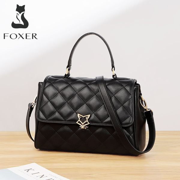 foxer women leather shoulder bag cowhide lattice crossbody bags lady handbag with adjustable strap fashion flap bag for female
foxer women leather shoulder bag cowhide lattice crossbody bags lady handbag with adjustable strap fashion flap bag for female