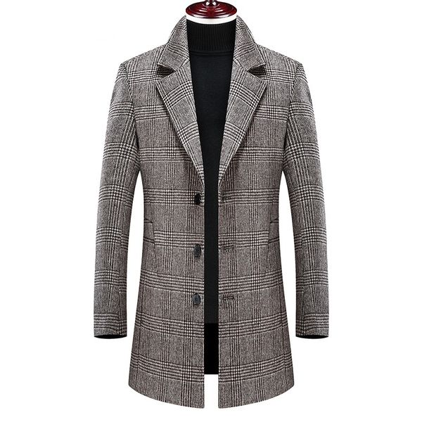 men's wool & blends arrival winter plaid trench coat men,men's casual jackets,plus-size m-4xl, Black
men's wool & blends arrival winter plaid trench coat men,men's casual jackets,plus-size m-4xl, Black
